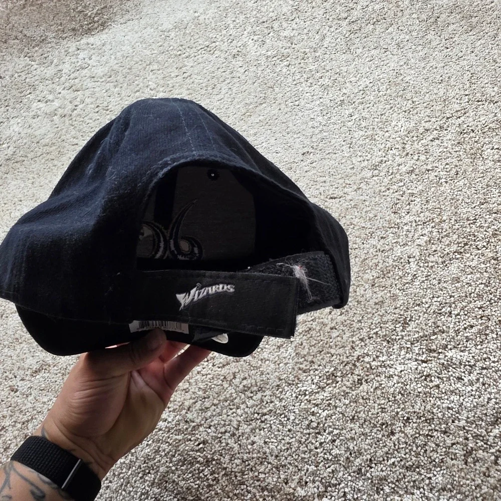 VINTAGE Adidas Washington Wizards Hat Mens OSFA Black NBA Basketball Cap Z4